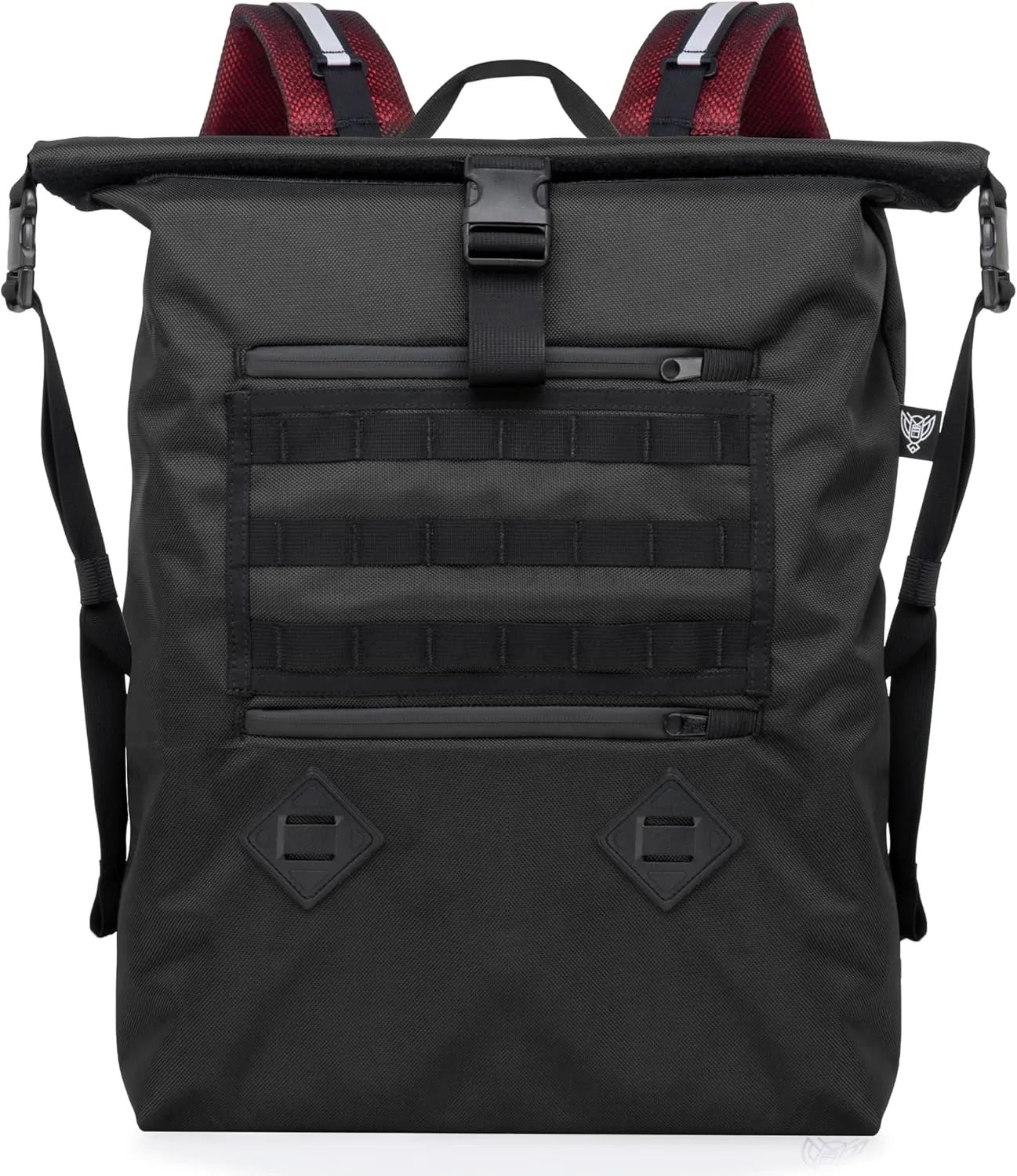 ~ AQUA RT ~ Large Water-Proof Faraday Backpack for Laptops, Tablets, and Mid-Size Electronics ~ Tracking/Hacking Defense ~ Red