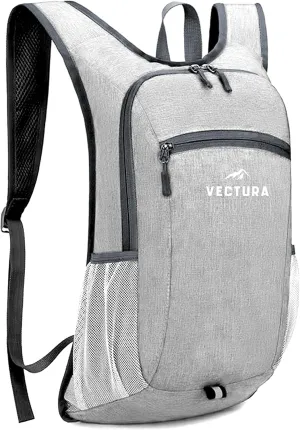 15L Small Backpack, Foldable Compact Travel Daypack Bag, Lightweight Weekend Backpack, Packable for Short Trips, Hiking, and Shopping