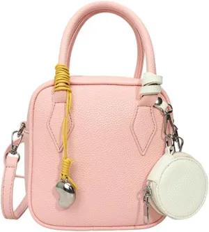 2 Pcs PU Leather Crescent Hobo Bags Women Trendy Crossbody Purse Slouchy Satchels Shoulder Bag Top-handle Tote Handbag
