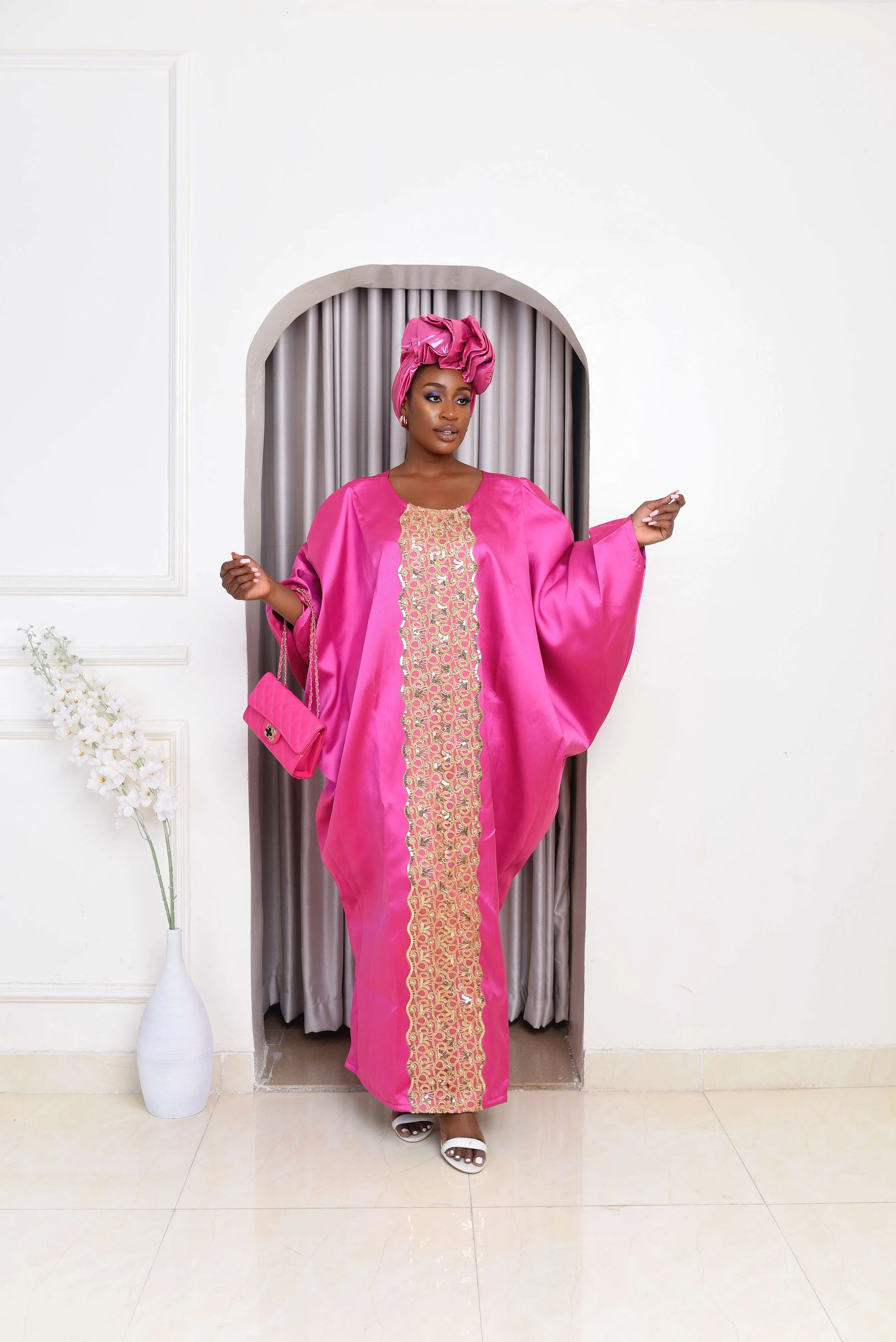African Kaftan Boubou Bubu Maxi Dress - Bella
