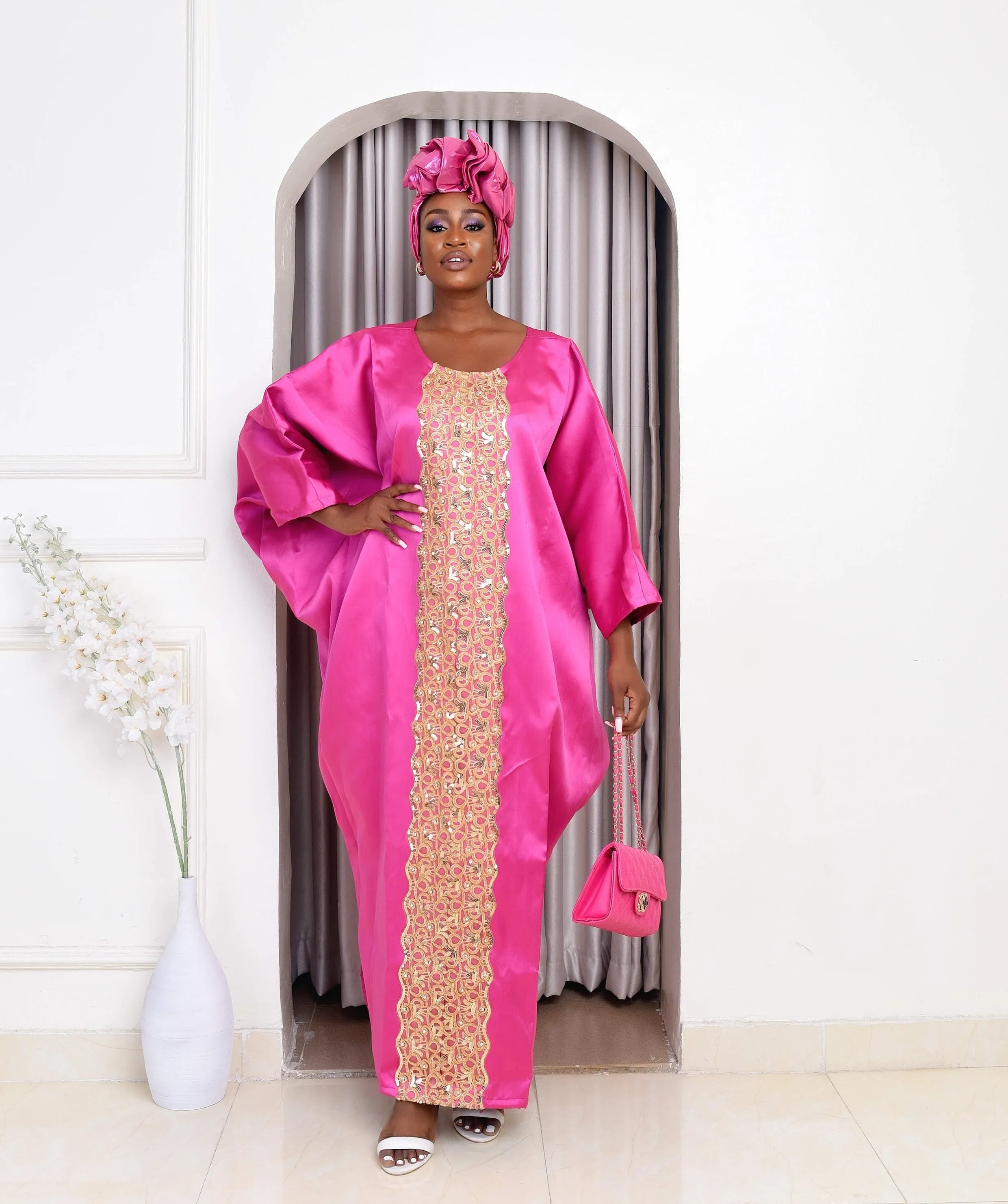 African Kaftan Boubou Bubu Maxi Dress - Bella