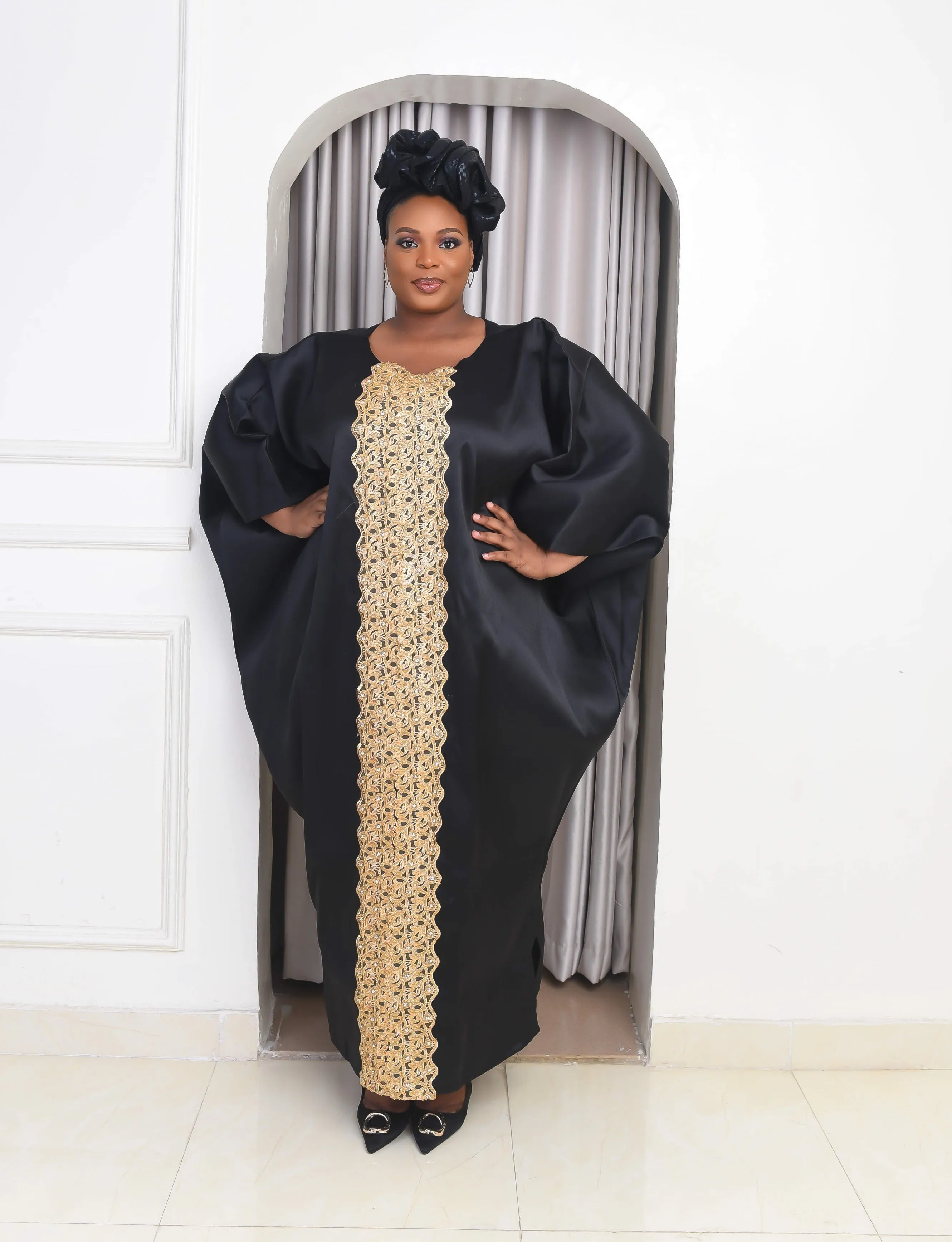 African Kaftan Boubou Bubu Maxi Dress - Melissa