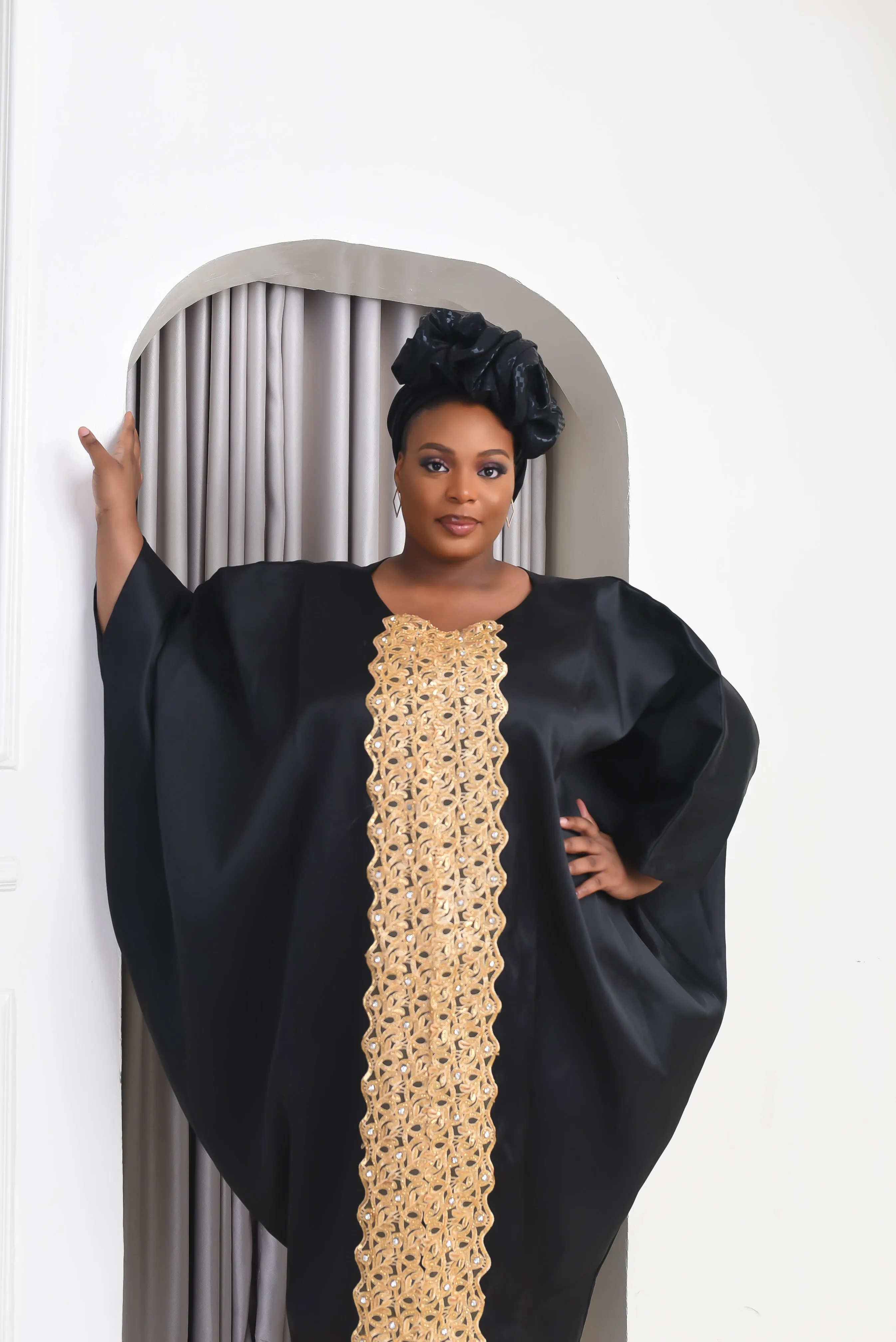 African Kaftan Boubou Bubu Maxi Dress - Melissa