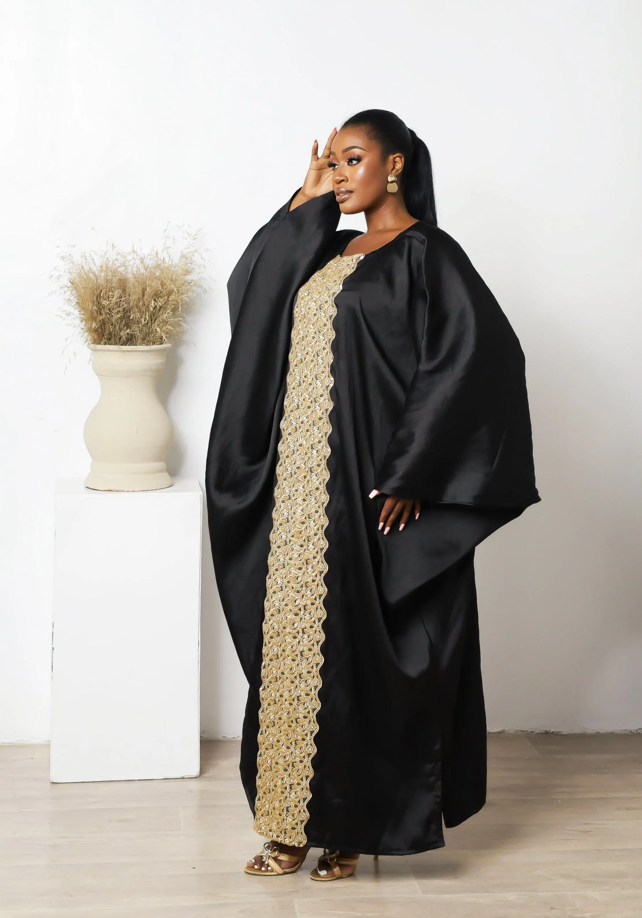 African Kaftan Boubou Bubu Maxi Dress - Melissa