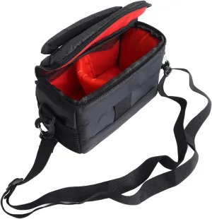 Airshi Camera Case, Adjustable Shoulder Strap Camera Storage Bag Good Protection Shockproof Fashion for Travel, Small Camera Case Compact Camera Shoulder Bags for DSLR SLR Mirrorless Cameras