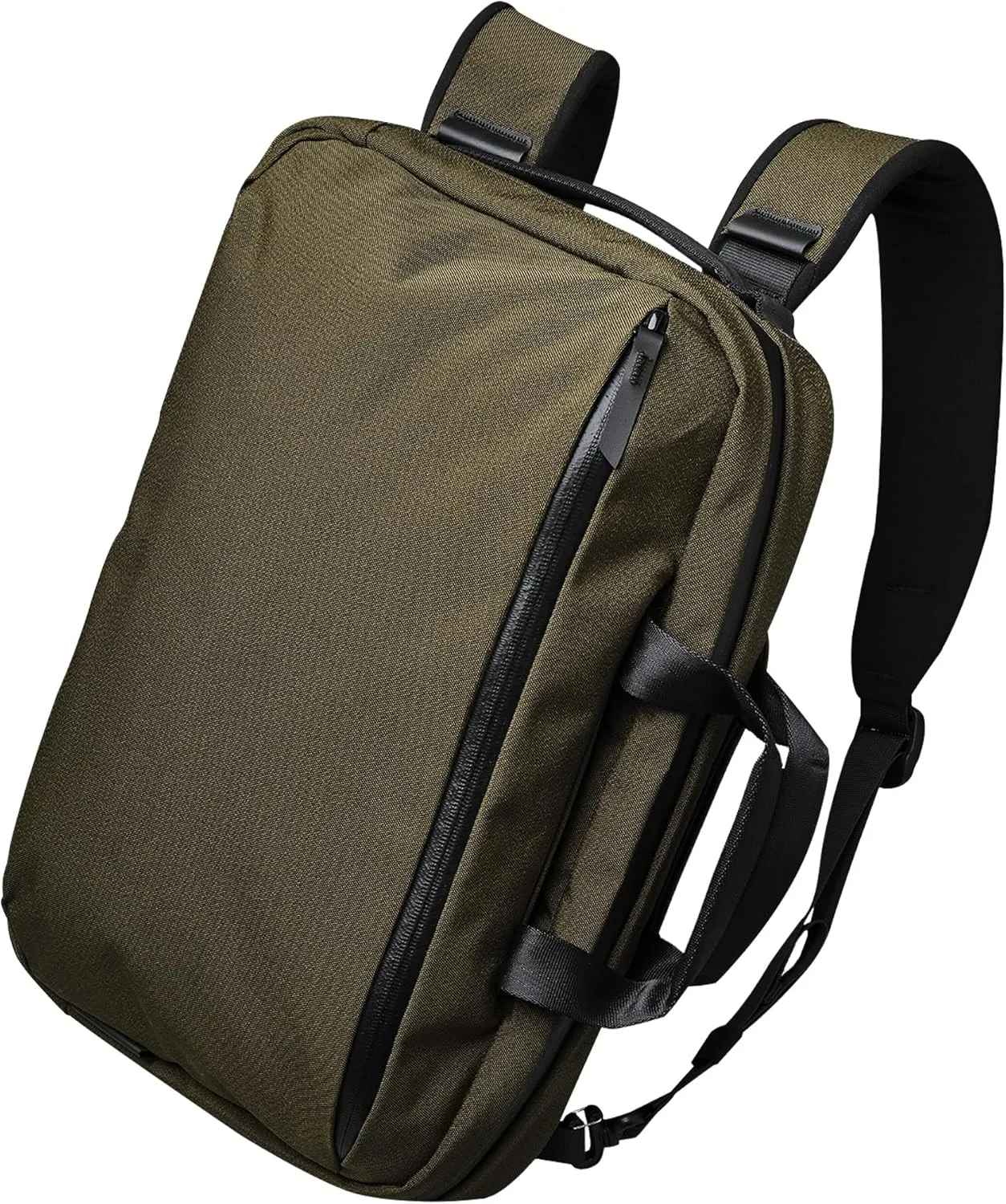 ALPAKA Elements Tech Brief Pro: Fleece Lined 16" Laptop Sleeve and Tablet Sleeve - External Zip Pocket - Accordion Style Compartments - Luggage Pass-Through - Army Green Axoflux 600D Weatherproof