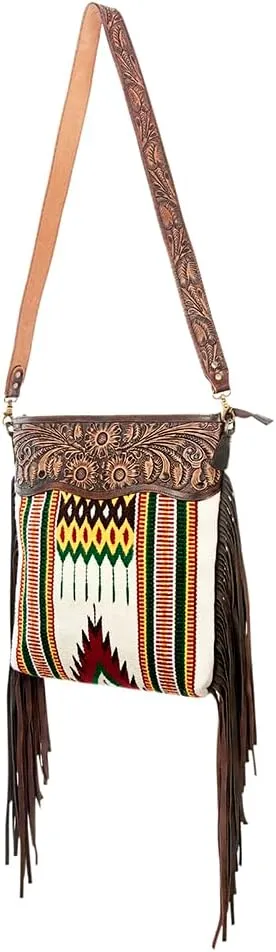 American Darling Messenger Hand Tooled Saddle Blanket Genuine Leather Women Bag Western Handbag Purse | Cute Messenger Bag | Leather Messenger Bag | Messenger Purse