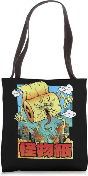 Anime Toilet Paper Monster Anime Lover Otaku Manga Japanese Tote Bag