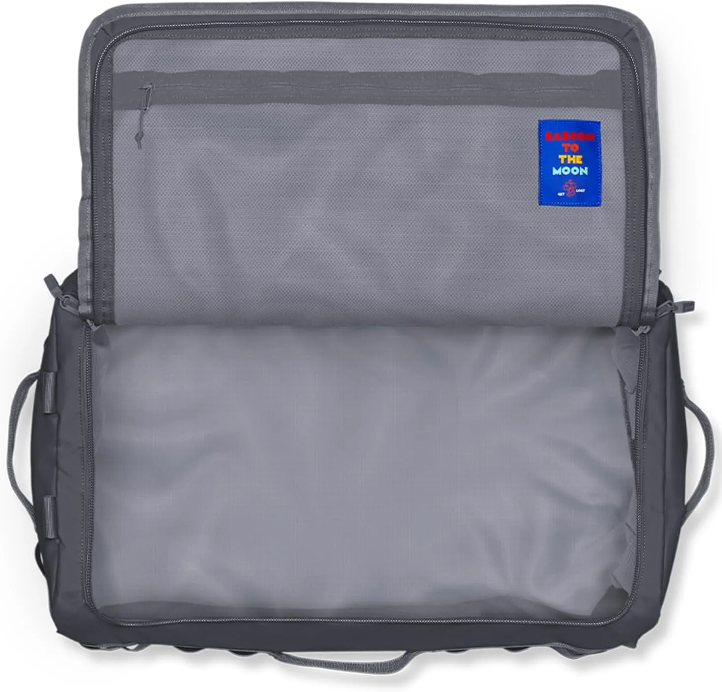 Baboon to the Moon Go-Bag Big Duffle Bag - Stylish, Compact, Large Travel Bag Lightweight, Durable, Water-Resistant for Men and Women (Grey)