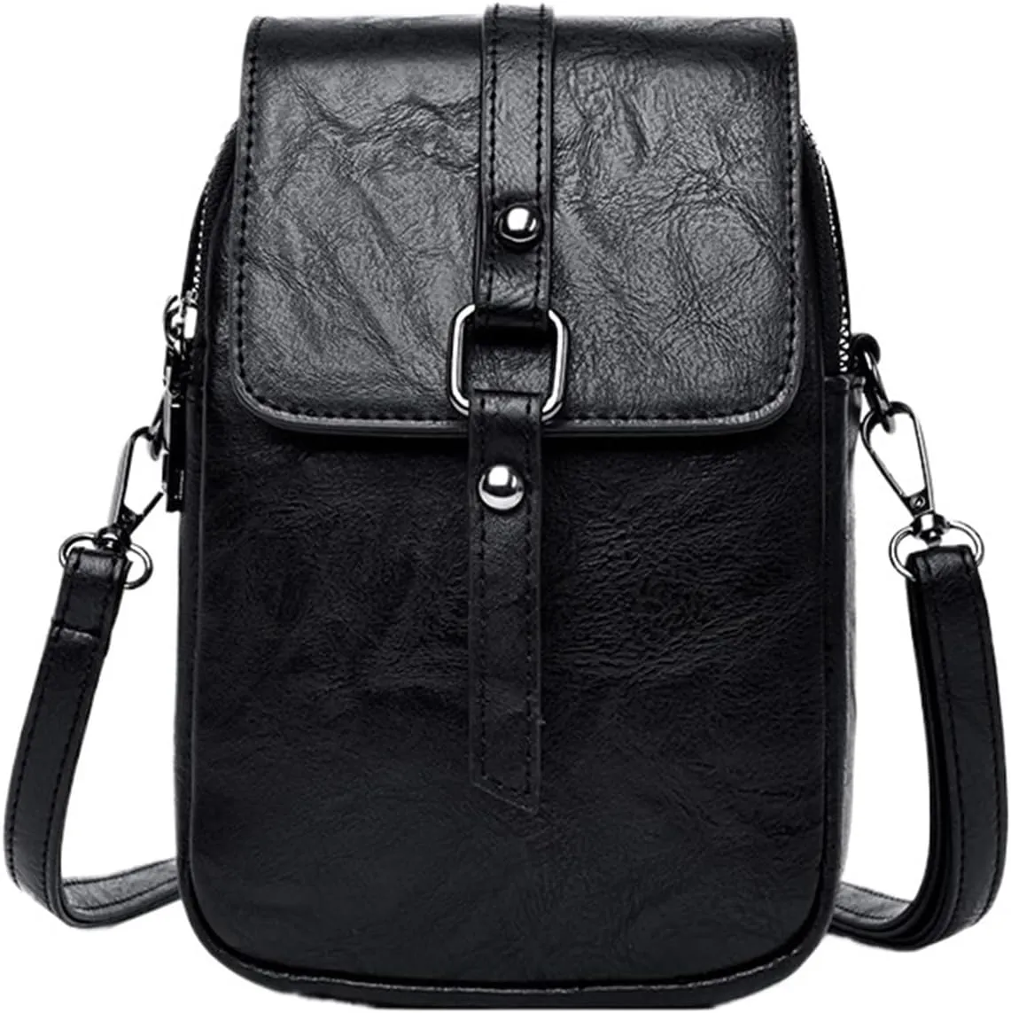 Bags for Women Women's Fashion Versatile Shoulder Crossbody Bag Mini Women's Bag(Black)