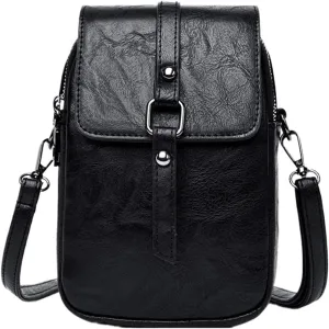 Bags for Women Women's Fashion Versatile Shoulder Crossbody Bag Mini Women's Bag(Black)