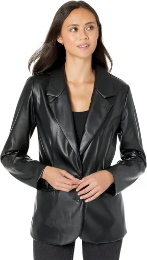 BCBGeneration Women's Relaxed Boyfriend Blazer Long Sleeve Notch Lapel Pocket Button Jacket