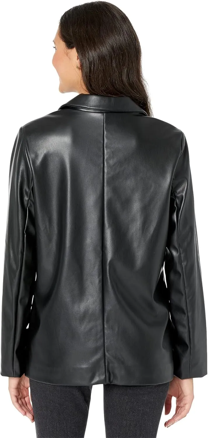 BCBGeneration Women's Relaxed Boyfriend Blazer Long Sleeve Notch Lapel Pocket Button Jacket