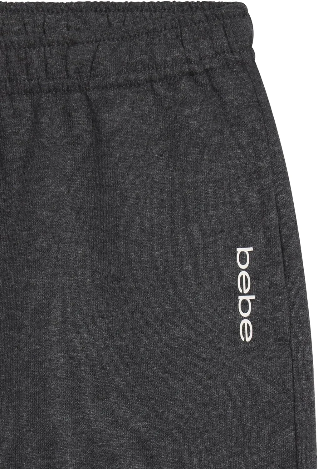 bebe Girls Wide Leg Sweatpants, French Terry Sweatpants with Pockets, Baggy Pants for Girls
