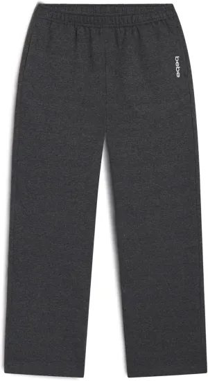 bebe Girls Wide Leg Sweatpants, French Terry Sweatpants with Pockets, Baggy Pants for Girls