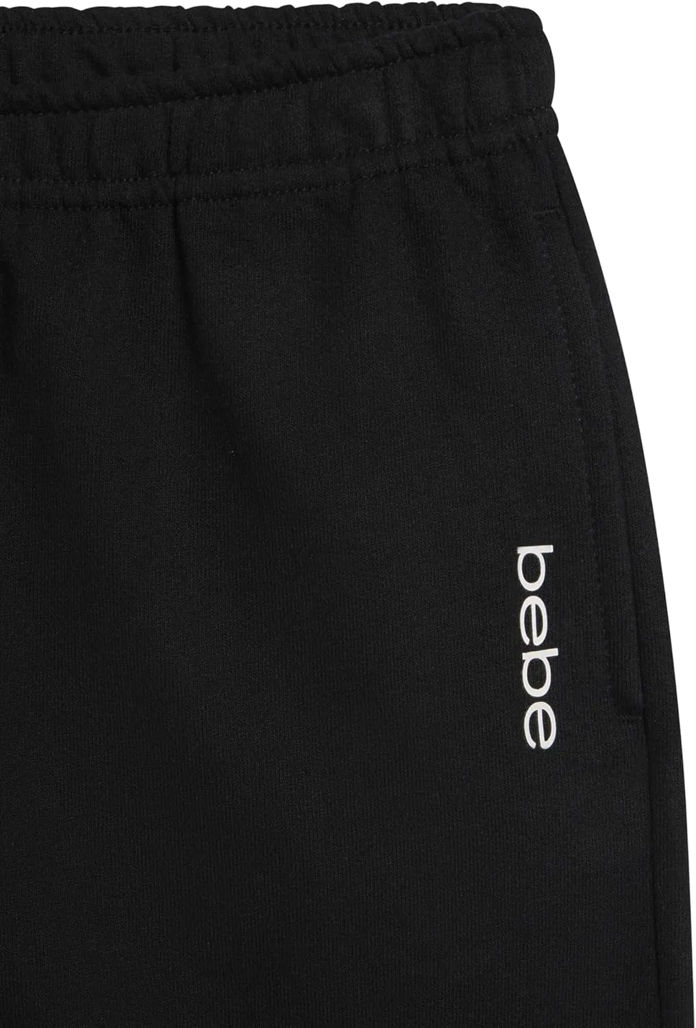 bebe Girls Wide Leg Sweatpants, French Terry Sweatpants with Pockets, Baggy Pants for Girls