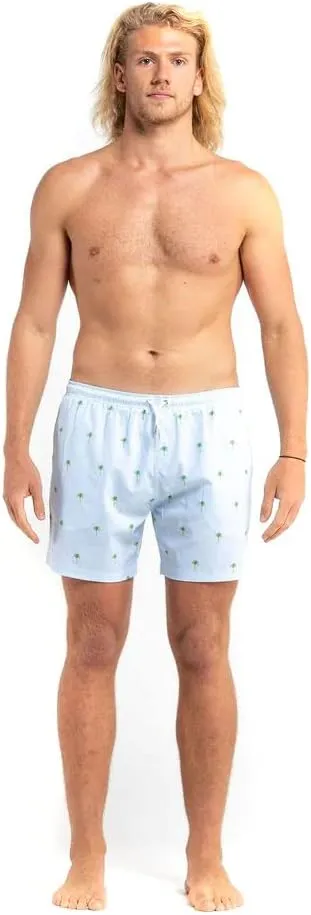 BERMIES Mens Swim Trunks with Soft Mesh Liner - 5.5 Inseam, Quick-Dry, 4-Way Stretch, UPF 50 , Eco-Friendly Fabric