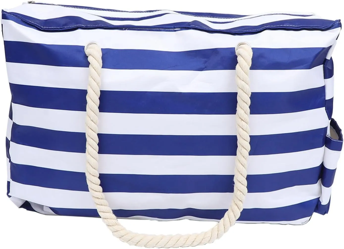 BESPORTBLE 1Pc Extra Large Beach Bag for Women Durable Canvas Beach Travel Tote for Pool Gym Shopping and Vacation Spacious Design Blue