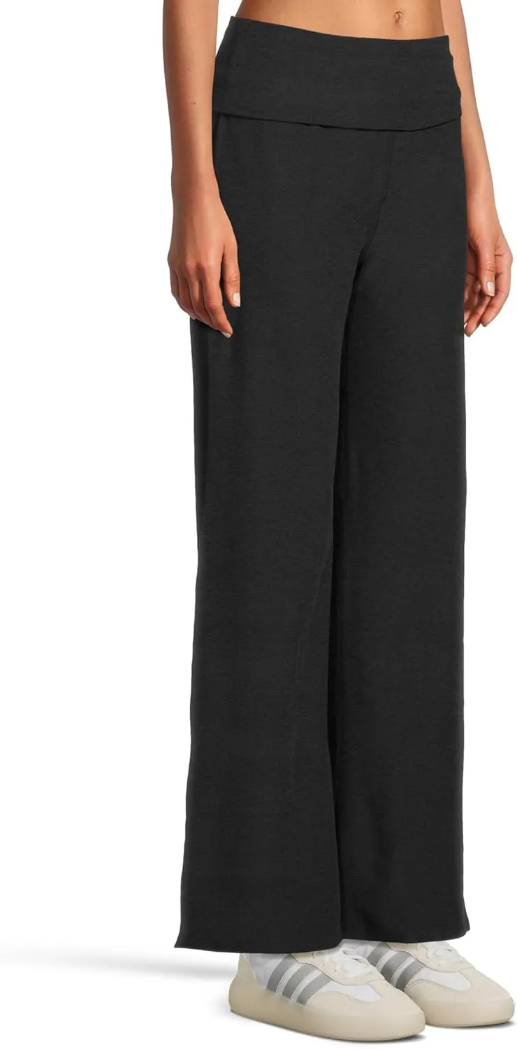Beyond Yoga Women's Spacedye Foldover Wide Leg Pants