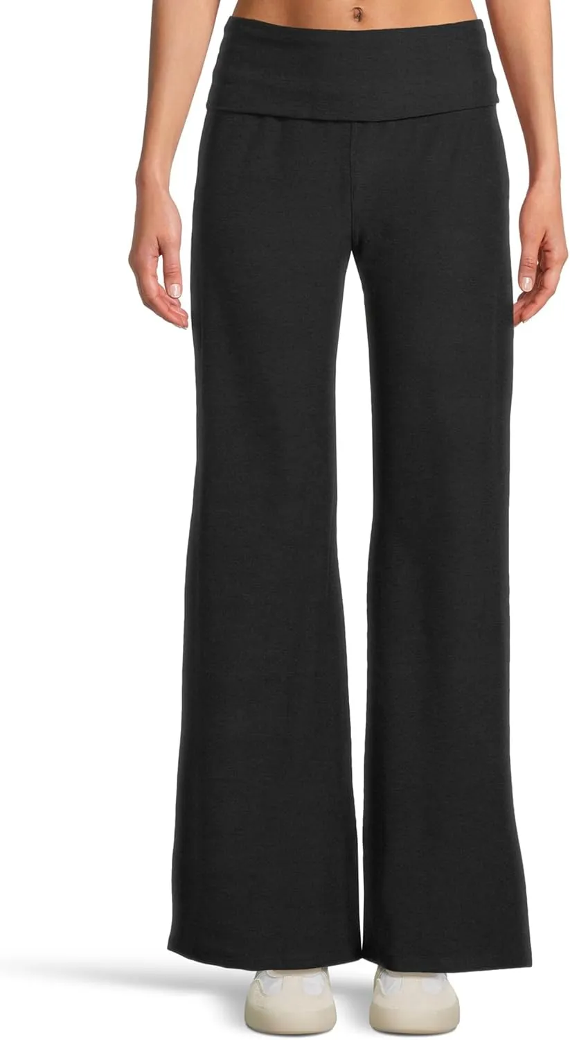 Beyond Yoga Women's Spacedye Foldover Wide Leg Pants