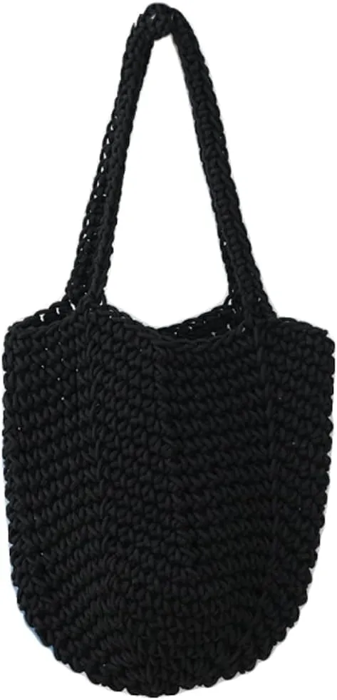 Bohemia Beach Bag Women Macrame Shoulder Tote Bags Crossbody Purse Underarm Travel Hobo Bags Summer Knitted Handbag 2025
