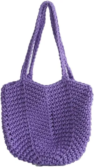 Bohemia Beach Bag Women Macrame Shoulder Tote Bags Crossbody Purse Underarm Travel Hobo Bags Summer Knitted Handbag 2025
