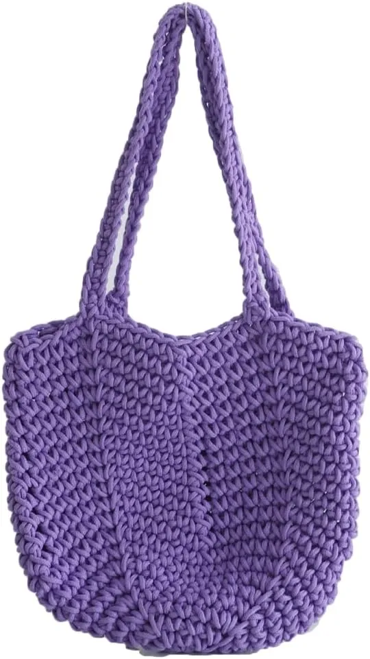 Bohemia Beach Bag Women Macrame Shoulder Tote Bags Crossbody Purse Underarm Travel Hobo Bags Summer Knitted Handbag 2025