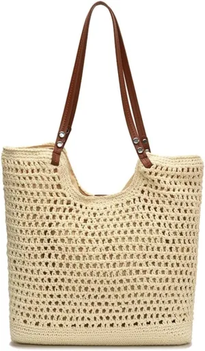 Bohemia Beach Bag Women Macrame Underarm Shoulder Tote Bags Crossbody Purse Travel Summer Knitted Handbag Hobo Bags 2025