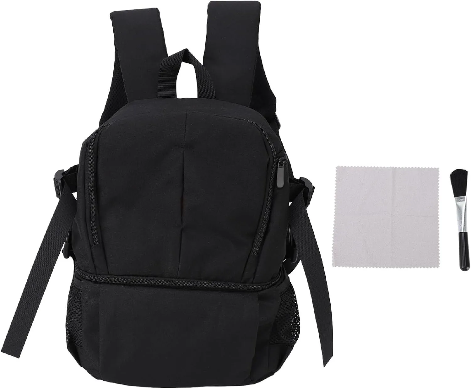 Camera Backpack Water Prevent SLR Mirrorless Bag for Outdoor Photography (Black)