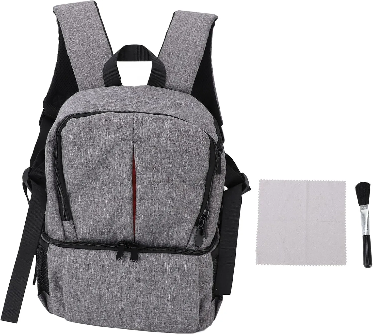 Camera Backpack Water Prevent SLR Mirrorless Bag for Outdoor Photography (Grey)