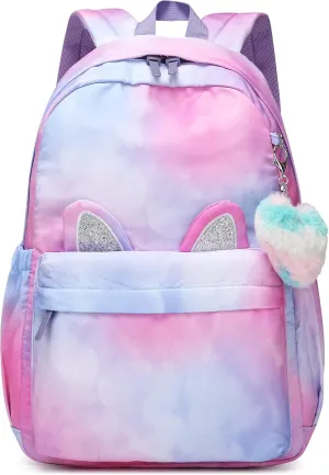 CaranY Kids Backpack for School - Lightweight Waterproof Large 30L Capacity Backpack with Gift Packaging Spacious Classic Design for Boys & Girls Ages 6-18(Purple)