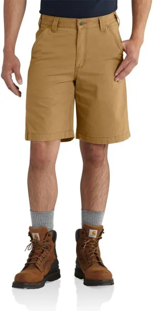 Carhartt Men's Relaxed 10" Rigby Dungaree Short, Hickory, 40 Regular