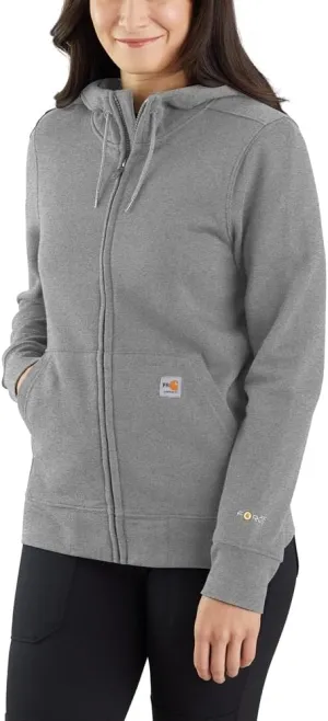 Carhartt Women's Flame Resistant Force Relaxed Fit Midweight Zip-Front Sweatshirt