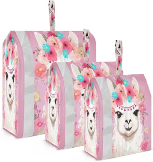 Cartoon Alpaca Compression Packing Cubes Luggage Organizer Bags for Travel Suitcase Organizer for Carry on Luggage