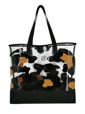 Charlotte & Emerson Travel, Cosmetic & Canvas Bags (Tote, Leopard) Shopping, Beach, Travel Organizer