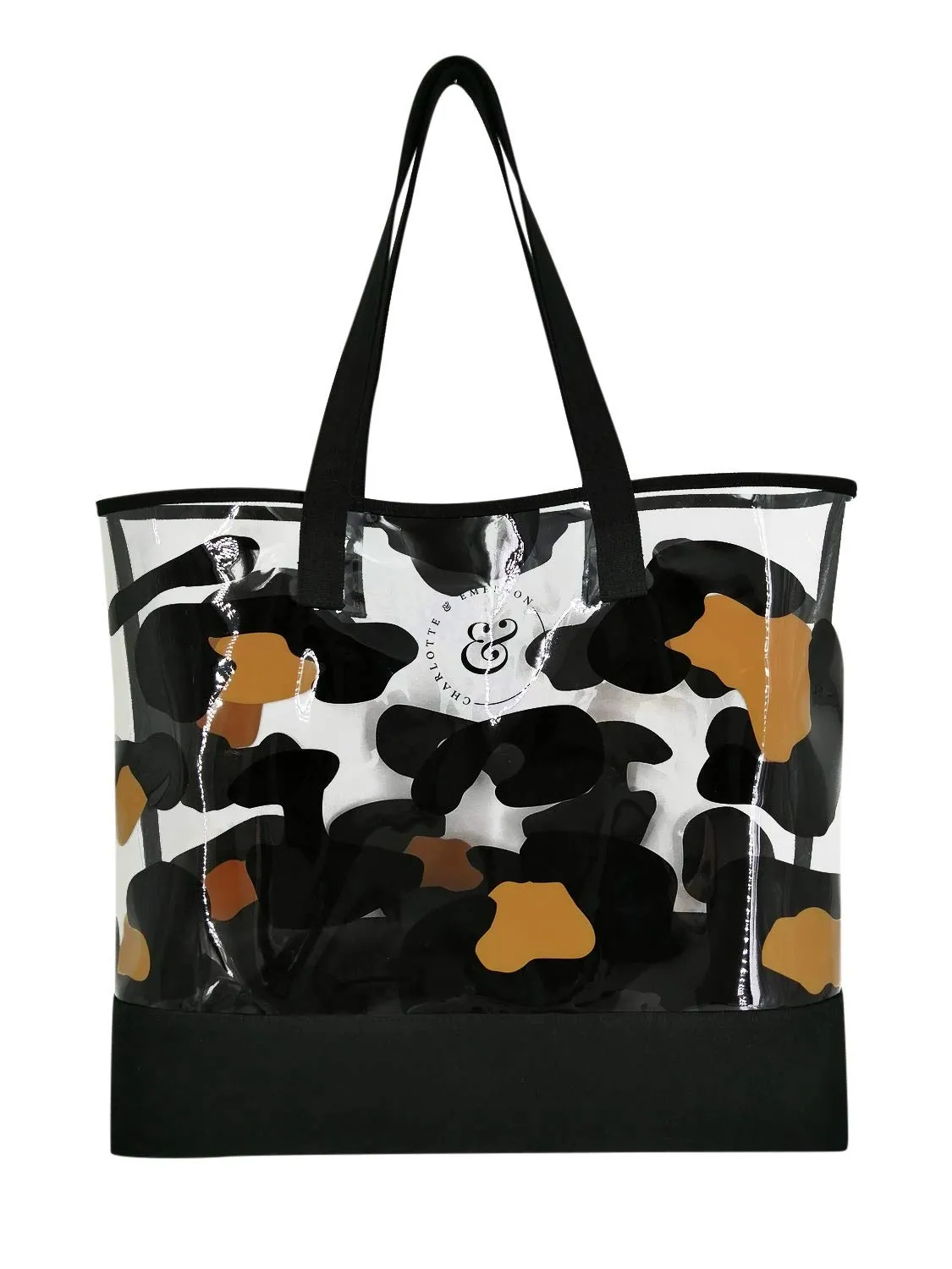 Charlotte & Emerson Travel, Cosmetic & Canvas Bags (Tote, Leopard) Shopping, Beach, Travel Organizer