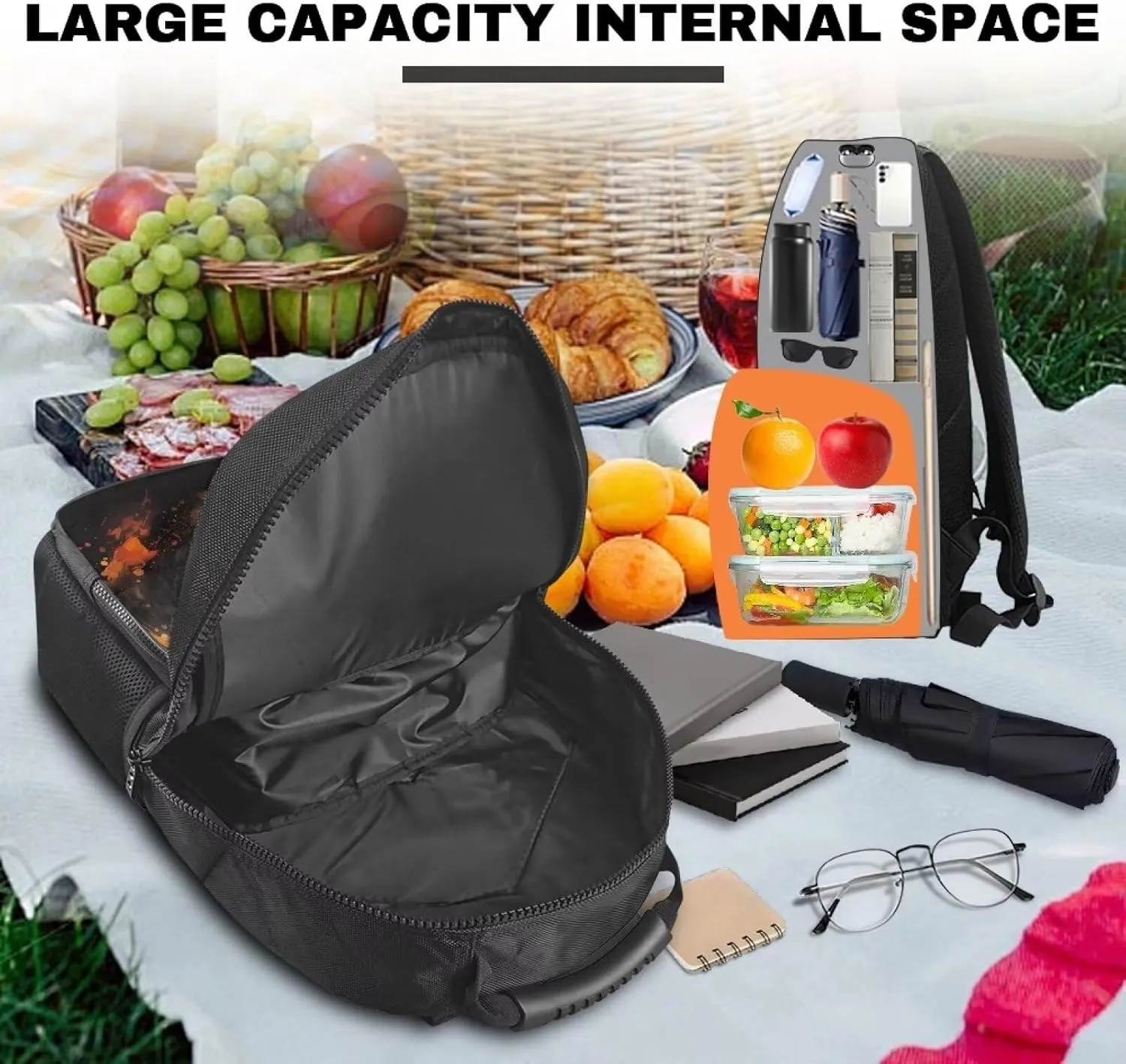 COEQINE Horse Kids Backpack And Lunch Box 5T Girls Lunch Backpack Leafproof Compartment Keep Book Clean And Food Cold Side Pocket Spacious Pocket Protector Paperback