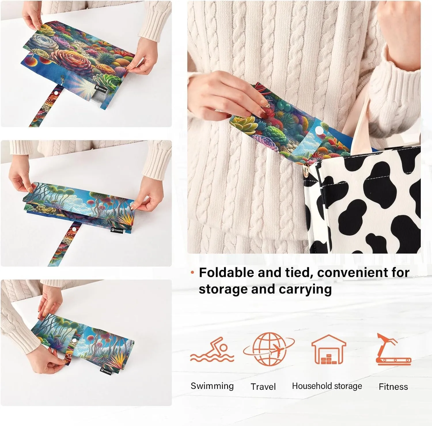 Colorful Succulents Travel Packing Bags 3 Pcs Packing Cubes for Travel Travel Bags Organizer for Luggage