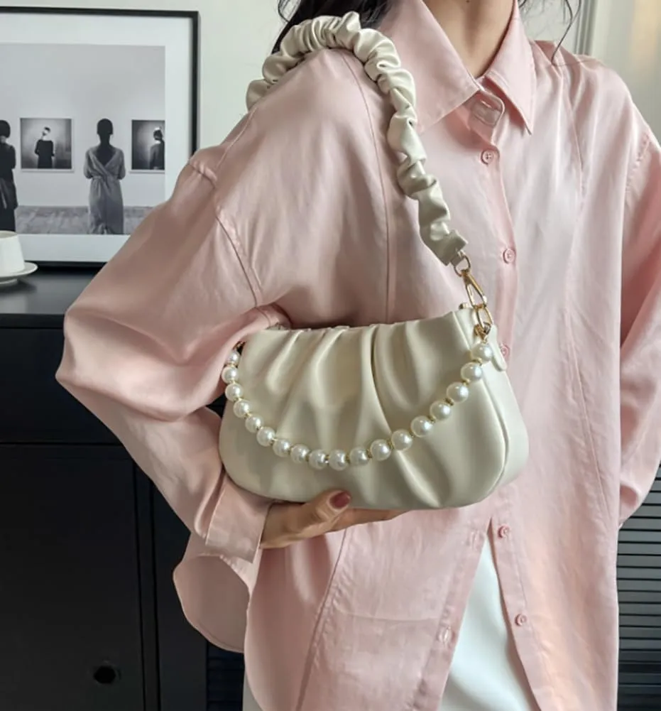 Crescent Hobo Bags Women Trendy PU Leather Underarm Shoulder Bag Cute Crossbody Purse Tote Handbag Evening Clutch 2025