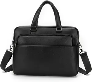 CSCDD Natural Wrestling Pattern Men's Briefcase Large Capacity Computer Bag Men's Leather Handbag Top(E)