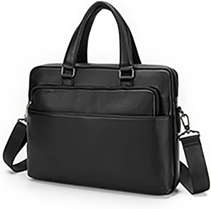 CSCDD Natural Wrestling Pattern Men's Briefcase Large Capacity Computer Bag Men's Leather Handbag Top(E)