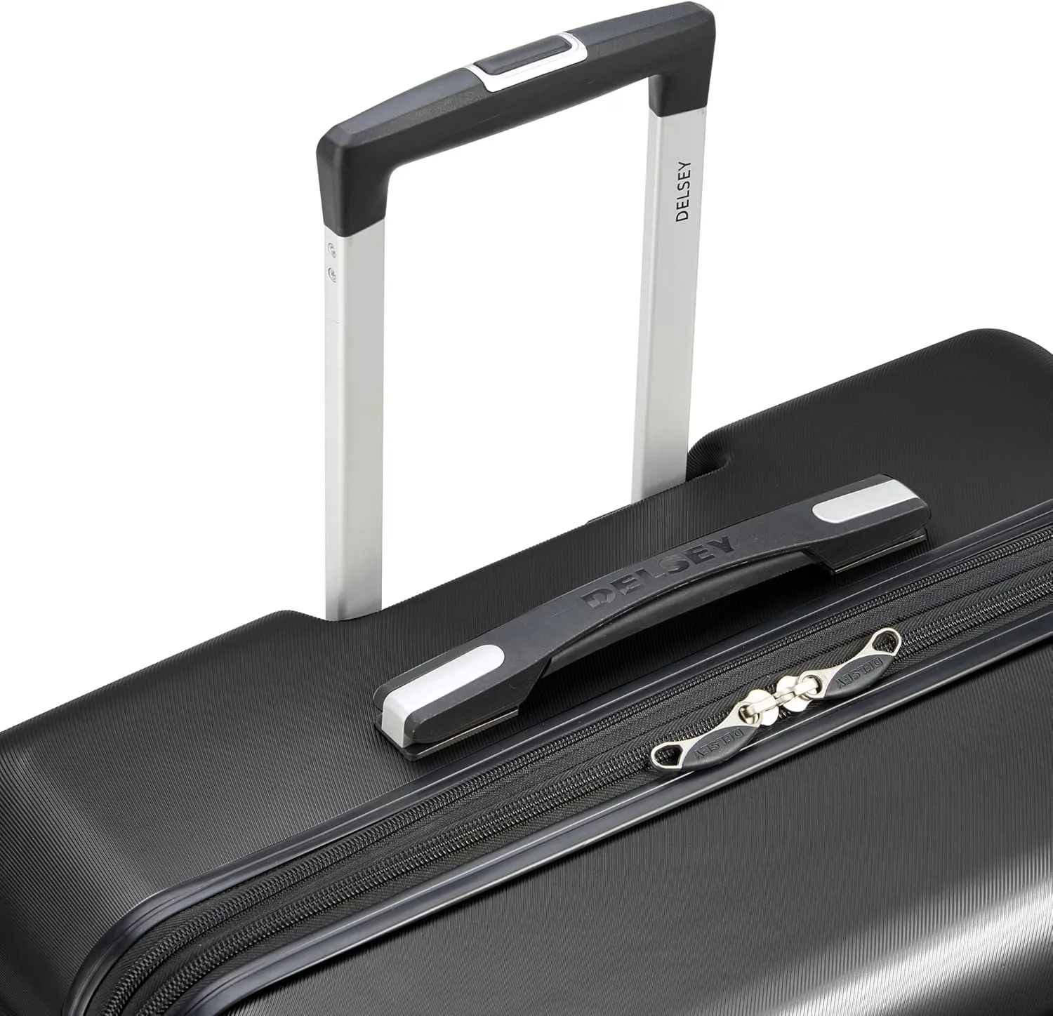 DELSEY PARIS Margot Hardside Luggage, Dual Wheel Spinners for Smooth Travel, Expandable with Spacious & Organizable compartments, Men and Women, Black, Carry-On 20-Inch
