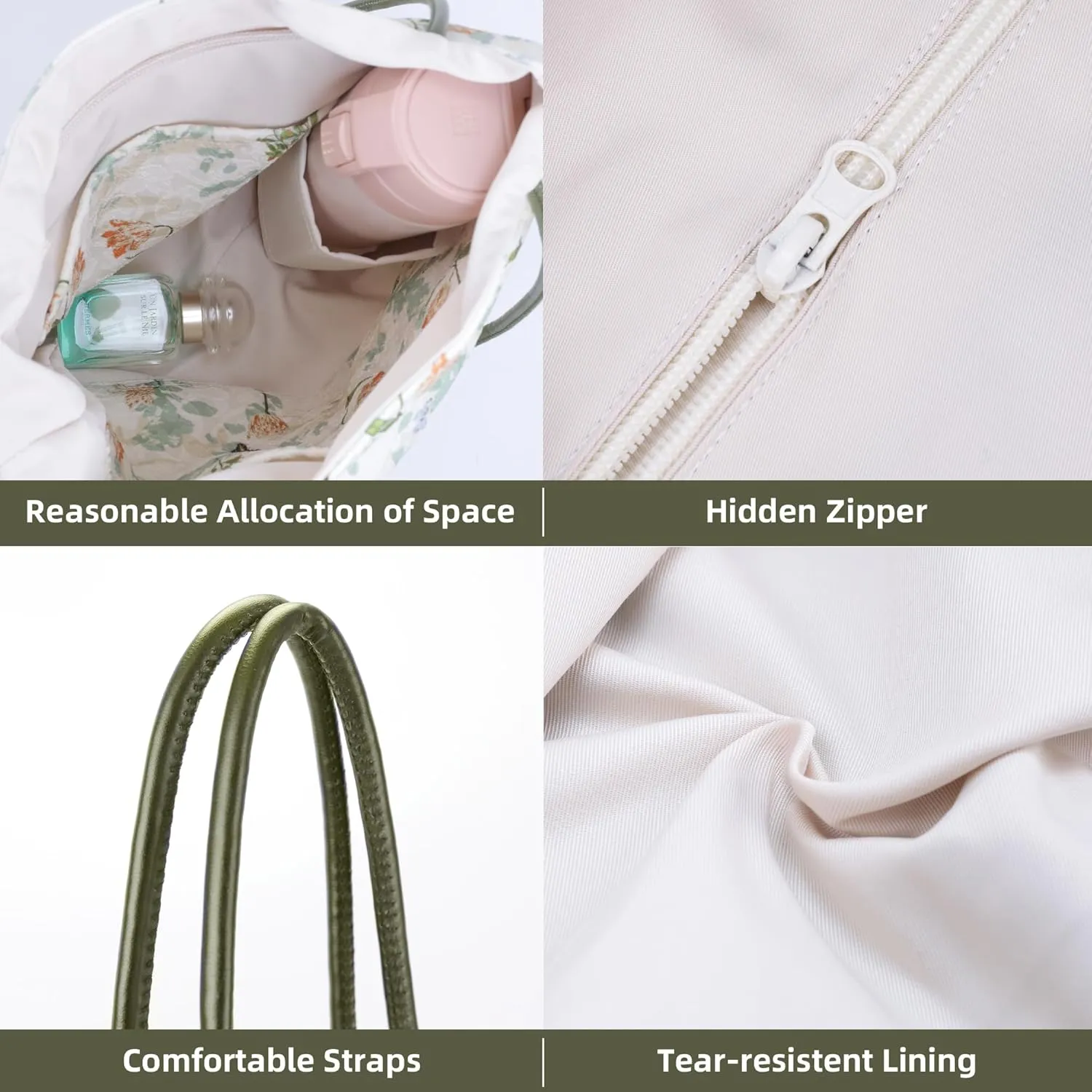DGAZ Designer Hobo Bags for Women, Luxury Tote Bag with Zipper, Large Shoulder Bags