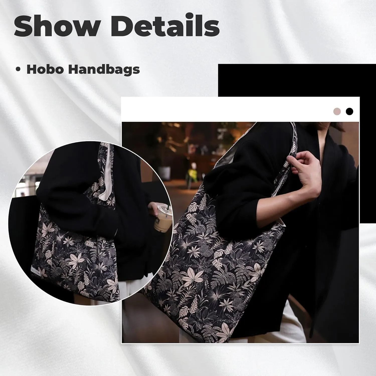 DGAZ Designer Shoulder Bags for Women, Luxury Tote Bag with Zipper, Large Shoulder Hobo Bags
