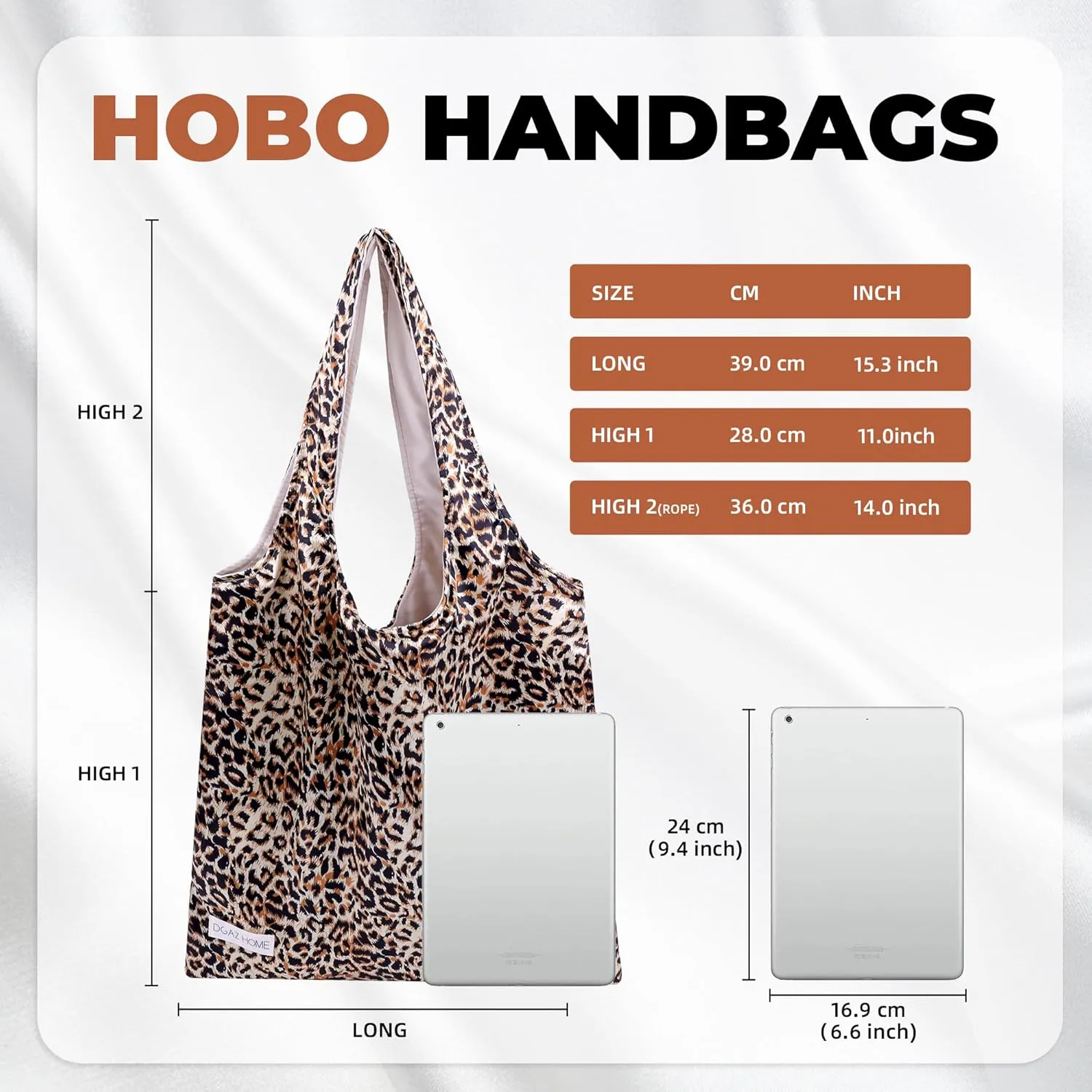 DGAZ Designer Shoulder Bags for Women, Luxury Tote Bag with Zipper, Large Shoulder Hobo Bags