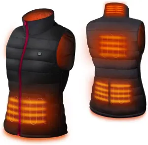 DR.PREPARE Heated Vest, Lightweight Heating Vest, 3 Heat Levels, 6 Heat Zones, Adjustable Size (Battery Not Included)