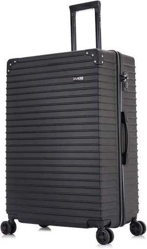 DUKAP TOUR Luggage With Ergonomic GEL Handle| Spacious Traveling Suitcase, Travel Suitcase with TSA Combination Lock | 28 Inch Large Lightweight Spinner Luggage | Black