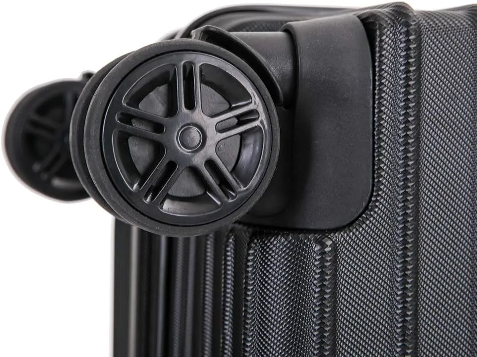 DUKAP TOUR Luggage With Ergonomic GEL Handle| Spacious Traveling Suitcase, Travel Suitcase with TSA Combination Lock | 28 Inch Large Lightweight Spinner Luggage | Black