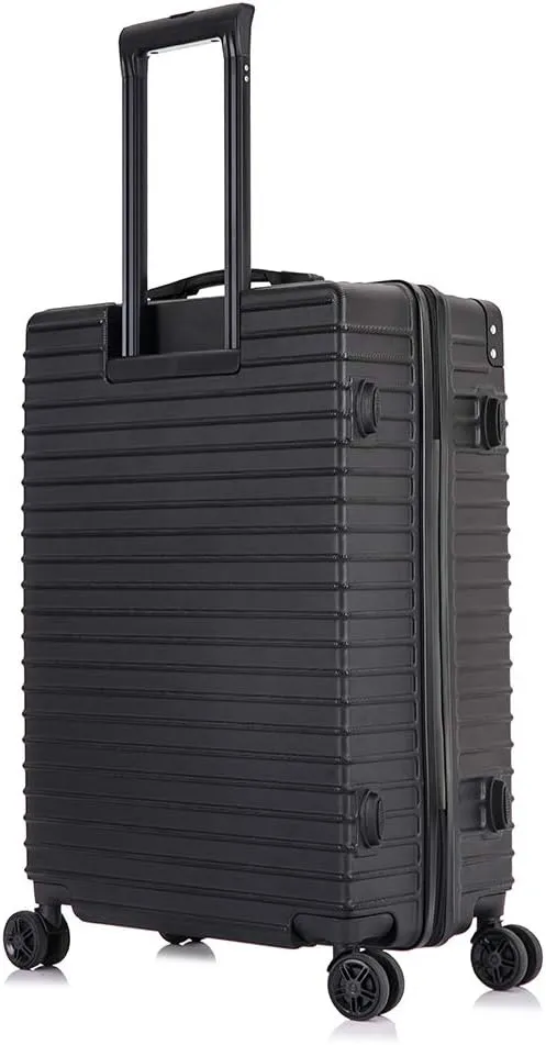 DUKAP TOUR Luggage With Ergonomic GEL Handle| Spacious Traveling Suitcase, Travel Suitcase with TSA Combination Lock | 28 Inch Large Lightweight Spinner Luggage | Black