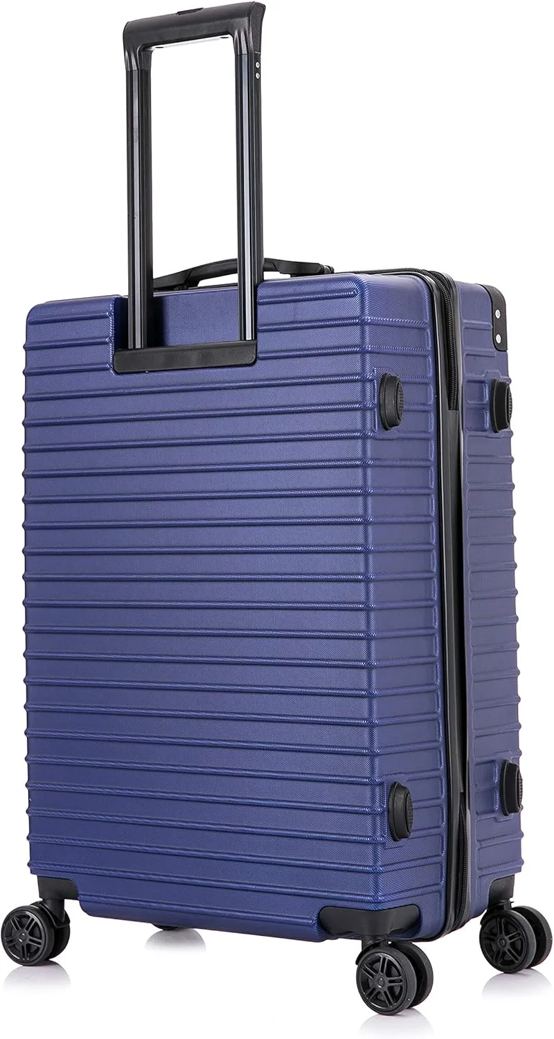 DUKAP tour Luggage With Ergonomic GEL Handle| Spacious Traveling Suitcase, Travel Suitcase with TSA Combination Lock | 28 Inch Large Lightweight Spinner Luggage | Blue